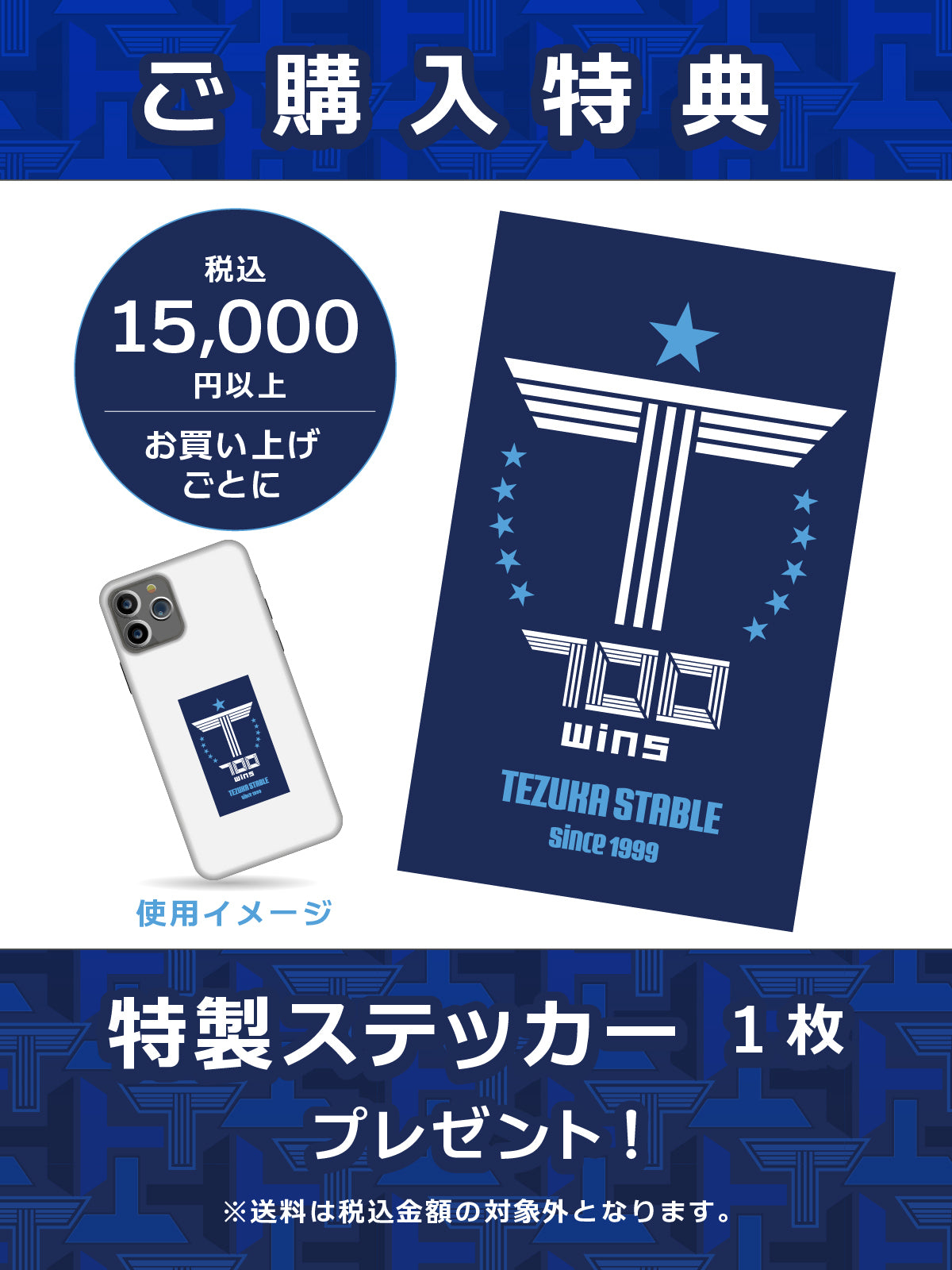 手塚貴久厩舎700勝メモリアル･ブルゾン