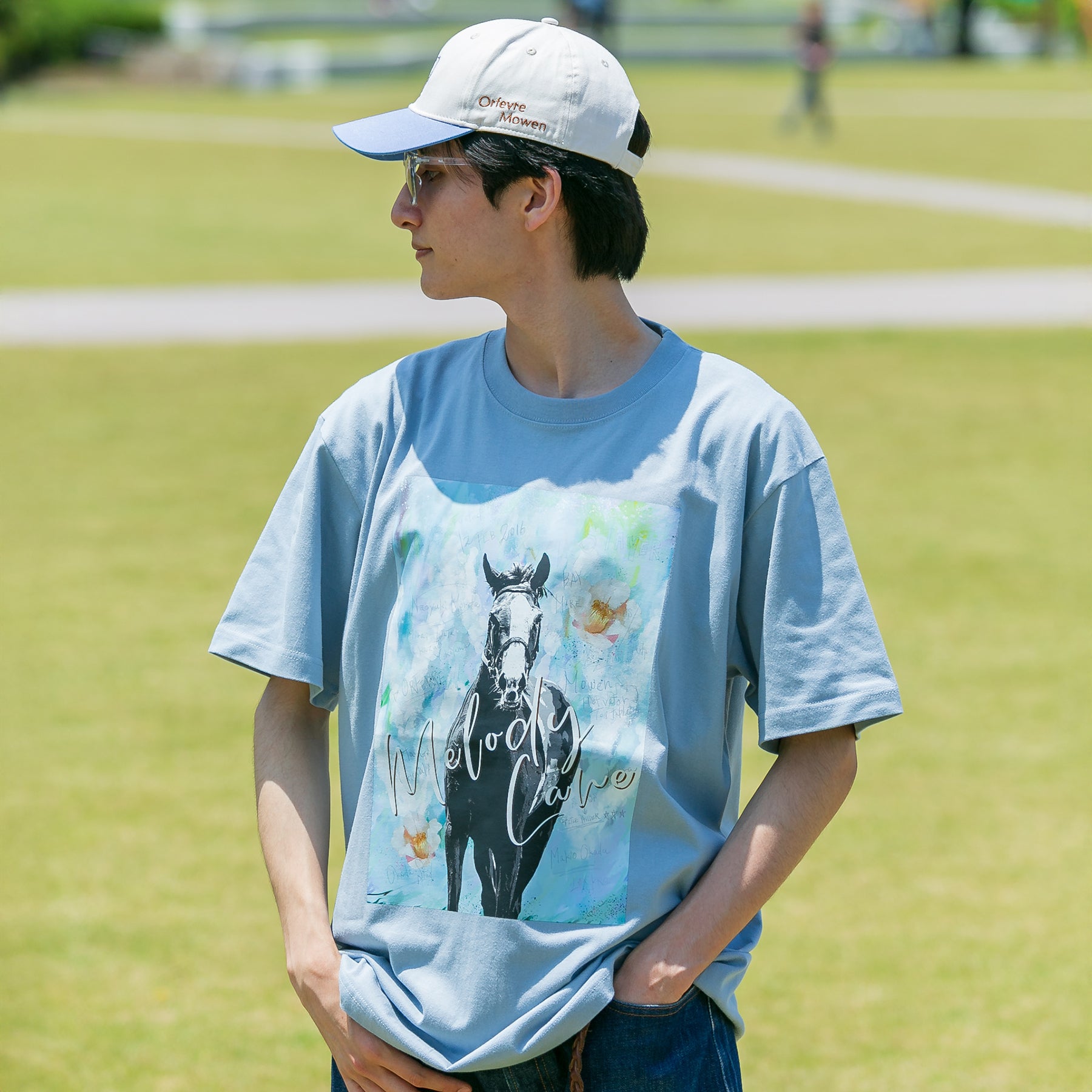 【HORSE GOODS net】メロディーレーン･TシャツA(青)